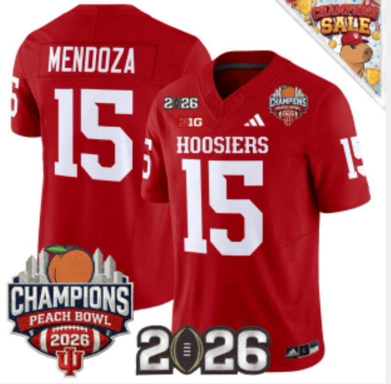 Men Ohio State Buckeyes #15 Mendoza Red 2026 NCAA Jersey 02->ncaa teams->NCAA Jersey